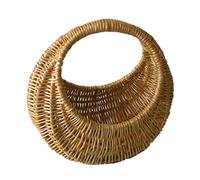 Red Hamper Wicker Shopping Basket, Brown, One Size