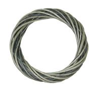 Red Hamper Wicker Small Antique Wash Ring Wreath - Small