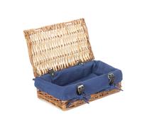 Red Hamper Wicker Small Packaging Hamper in Blue Red Hamper Blue