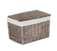 Red Hamper Wicker Taupe Wash Finish Storage Hamper Basket Red Hamper Taupe