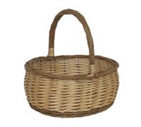 Red Hamper Wicker Two Tone Mini Shopper Basket in Brown Red Hamper Brown