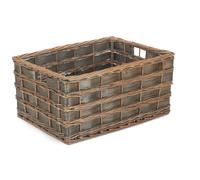 Red Hamper Wicker Unlined Grey Scandi Storage Basket | Size: XL Red Hamper Grey XL