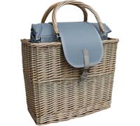 Red Hamper Willow Chiller Basket with Picnic Blanket -
