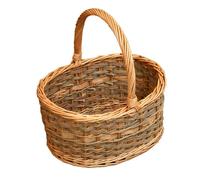 Red Hamper Yorkshire Oval Wicker Shopping Basket