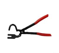 Red Handle Exhaust Hanger Removal Pliers For Rubber Grommet Pipe Muffler Tailpipe Extractor Stainless Steel Garage Hand Tool For Car Truck Repair Work(Section A)