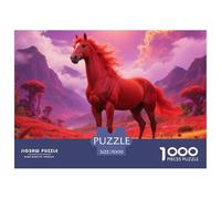 Red Hare, 1000-piece Jigsaw, Beautiful And Intricate Design, Perfect for Art Display Or Thoughtful Gifting, Suitable for Ages 8+, Horse, 70x50cm/1000pcs