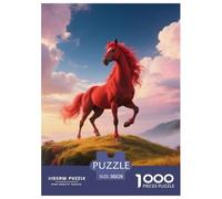 Red Hare, 1000-piece Puzzle, Leisure And Mental Challenge in One, Perfect for Collectors Or Art Lovers, Suitable for Ages 10+, Horse, 38x26cm/1000pcs