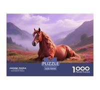Red Hare, 1000-piece Puzzle Set, Beautiful And Rewarding Indoor Pastime, Ideal for Collectors Or Creative Décor, Suitable for Ages 14+, Horse, 70x50cm/1000pcs