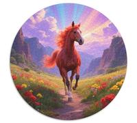 Red Hare 1000-Piece Spherical Puzzle with Horse, Quite The Challenge for Quiet Weekends, Lovely for Gift-Giving, Best for Adults And Older Children 1000pcs (67.5x67.5cm)