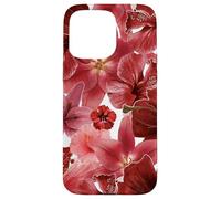 Red Hawaii Hibiscus Tiger Lily Flowers Tropical Summer Case for iPhone 15 Pro Max