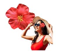 Red Hawaiian Flower Hair Clip for Women Girls Fashion Bohemian Flowers Hair Accessory for Dancer Bridal Wedding Beach Party Hair Clip Clips and Barrettes, Hair Accessories