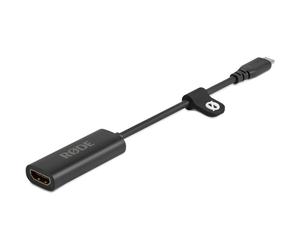 Red HDMI to USB-C Converter