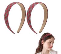 Red Headband,Tartan Ribbon Head band Vintage Alice Red Band Hair Accessories for Girls Women Cute Christmas, Festival, Holiday, Thanksgiving, Mother's Day Hairbands