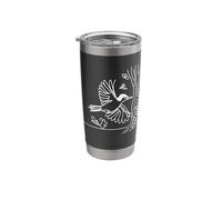 Red-Headed Woodpecker Line Art Birdwatcher Stainless Steel Insulated Tumbler