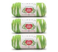 Red Heart All in ONE Flower Power Flower Field Yarn - 3 Pack of 8.8oz/250g - 100% Acrylic - #4 Worsted (Medium) - 440 Yards - Knitting/Crochet
