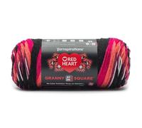 Red Heart All in One Granny Square-Black - Carnation Code