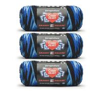 Red Heart All in One Granny Square Blue Beacon 3 Pack of 250g Yarn