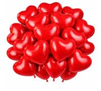 Red heart Balloons 30 Pieces Love Heart Balloons for Valentines Day Wedding Anniversary Engagement Birthday Garden Graduation Prom Party Romantic Decoration