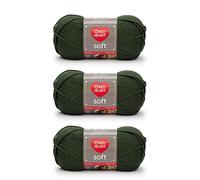 Red Heart Bulk Buy: Soft Yarn (3-Pack) Dark Leaf E728-9523