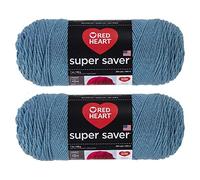Red Heart Bulk Buy: Super Saver (2-pack) (Country Blue, 7 oz each skein)