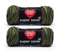 Red Heart Bulk Purchase: Super Saver (Pack of 2) (Camouflage, 5 oz per Skein)