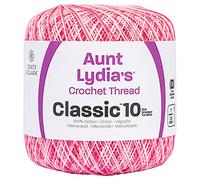 Red Heart Crochet, Cotton Classic Size 10, Shades of Pink (154-15)