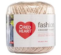 Red Heart Crochet Thread, Natural