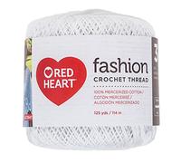 Red Heart Crochet Threads, 1 Count (Pack of 1), White