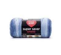 RED Heart E305.3962 Super Saver Ombre Yarn, Vineyard