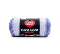 RED Heart E305.3963 Super Saver Ombre Yarn, Baja Blue
