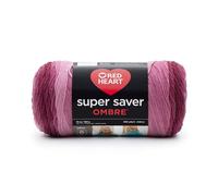 RED Heart E305.3965 Super Saver Ombre Yarn, 10 oz, Anemone
