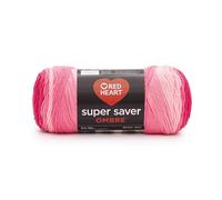 RED HEART E305.3966 Super Saver Ombre Yarn, Crème De Mint