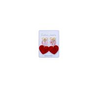 Red Heart Earrings Valentines Day Earrings Love Heart Message Printed Lucite Arch Dangle Earrings Valentines Day Gifts for Her Valentines Day Gifts Date Party Jewelry, Brass, brass