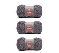 Red Heart Hygge Yarn, 3 Pack (5 Ounce), Sterling 3 Count