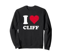 Red Heart I Love Cliff Sweatshirt