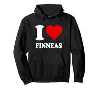 Red Heart I Love Finneas Pullover Hoodie