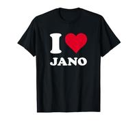 Red Heart I Love Jano Value Graphic T-Shirt