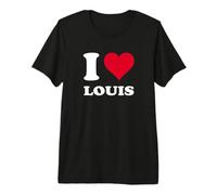Red Heart I Love Louis Premium T-Shirt
