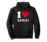 Red Heart I Love Lulu Pullover Hoodie