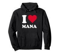 Red Heart I Love Mana Pullover Hoodie