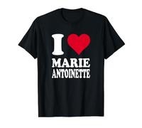 Red Heart I Love Marie Antoinette Value Graphic T-Shirt, Men, Black, M