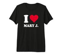 Red Heart I Love Mary J. Premium T-Shirt