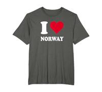 Red Heart I Love Norway T-Shirt