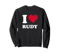 Red Heart I Love Rudy Sweatshirt