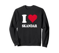Red Heart I Love Scandar Sweatshirt