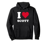 Red Heart I Love Scott Pullover Hoodie