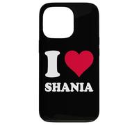 Red Heart I Love Shania Case for iPhone 13 Pro