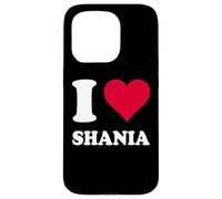 Red Heart I Love Shania Case for iPhone 15 Pro