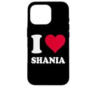 Red Heart I Love Shania Case for iPhone 16 Pro