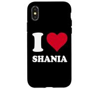 Red Heart I Love Shania Case for iPhone X/XS